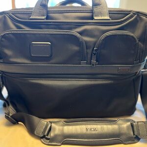 TUMI Black Briefcase for Men